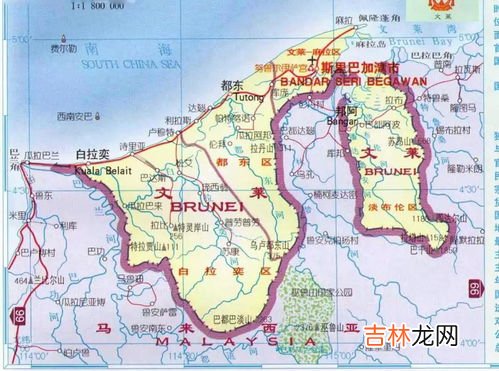文莱在地图上哪个位置,文莱的方位在哪？世界地图上看的到吗？