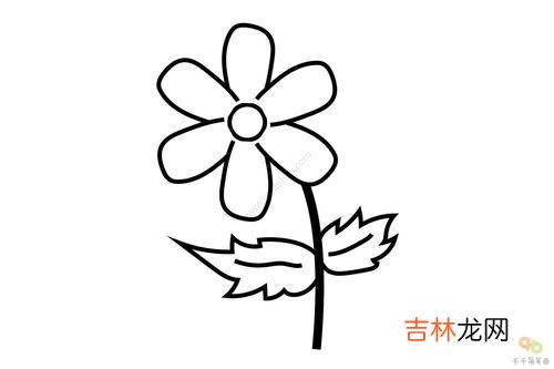 花朵简笔画《杏花》,杏花怎么画简笔画