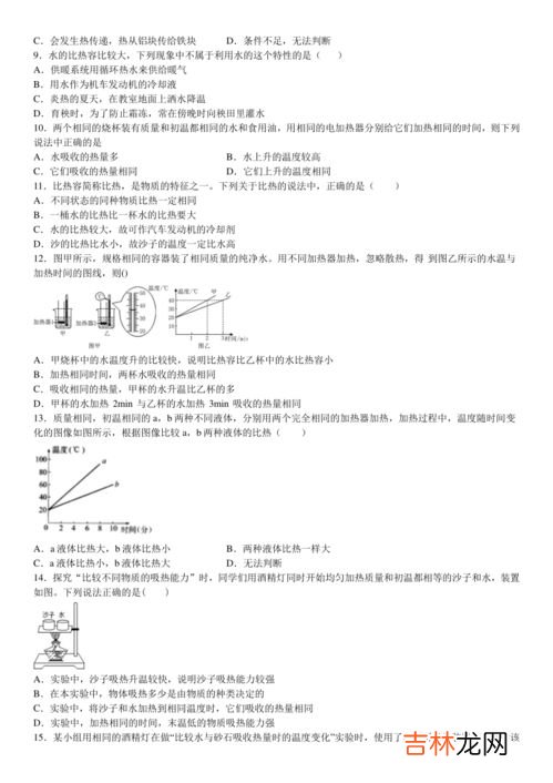 煤油的比热容是多少,煤油的比热容是C=2.1×103J&#047;（kg?℃