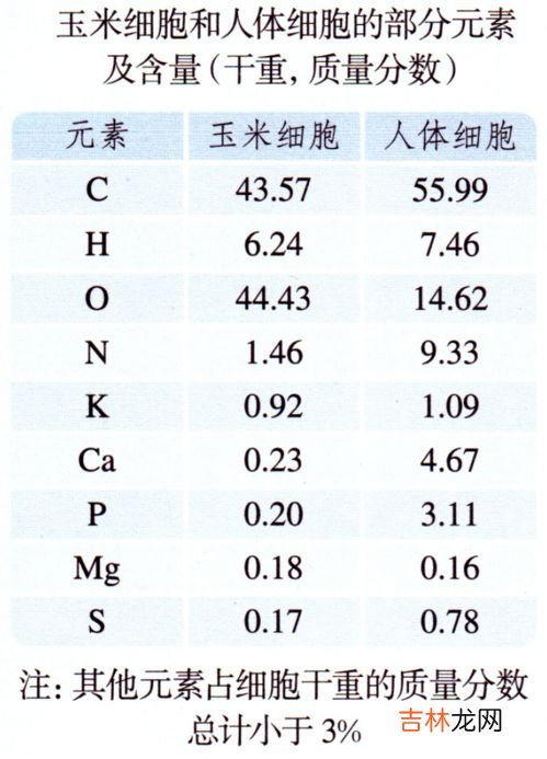 人体中含量最多的元素,人体中最多的元素