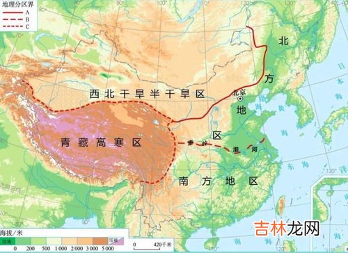 北方地区与西北地区分界线,北方地区与西北地区的分界线的确定依据是？