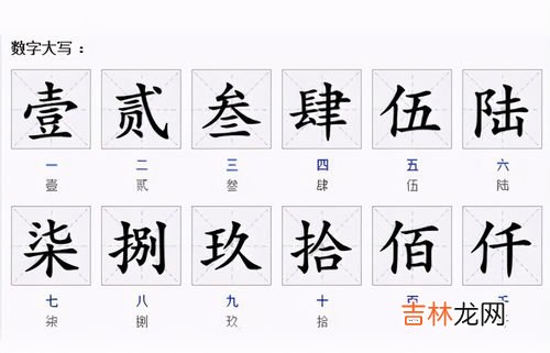 大写数字怎么写,大写数字怎么写？