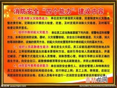 消防安全的两个能力,消防安全四个能力指的是什么？